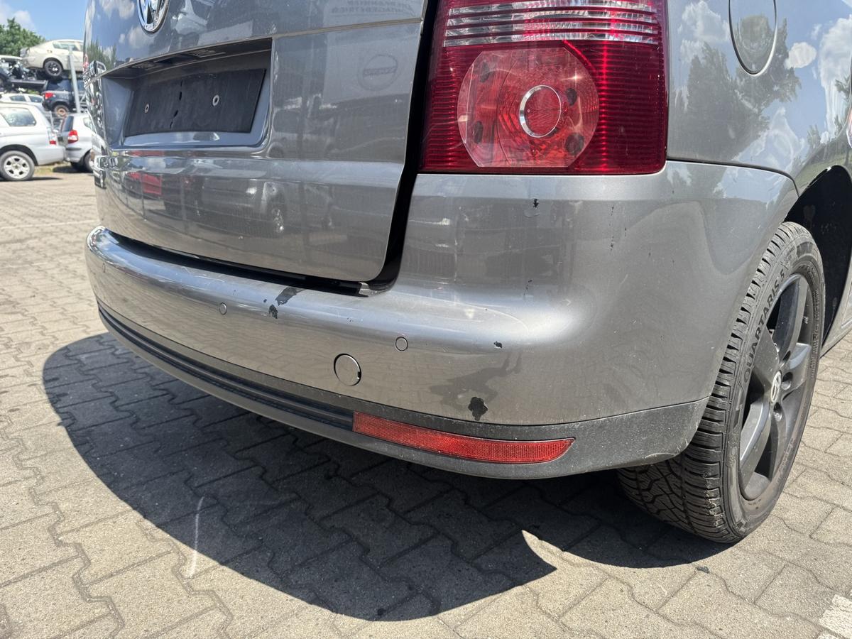 VW Touran 1T original Sto&szlig;stange Stossfaenger hinten LD7S Graumetallic Facelift Bj.2008